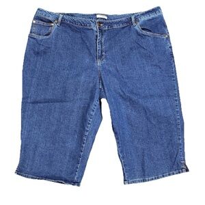 Denim Bermuda Shorts Casual Summer Vacay 28W Petite Boho